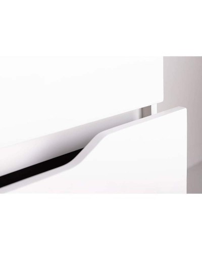 Тумба с раковиной Orange Line 60 Li-60Tuw+Ra подвесная Белая матовая