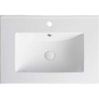 Тумба с раковиной Orange Line 60 Li-60Tug+Ra подвесная Графит матовый