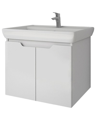 Тумба под раковину Dreja Q (D) 60 99.1001 подвесная Белая