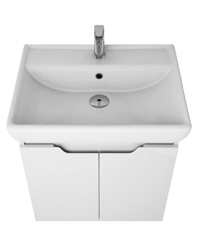 Тумба под раковину Dreja Q (D) 60 99.1001 подвесная Белая