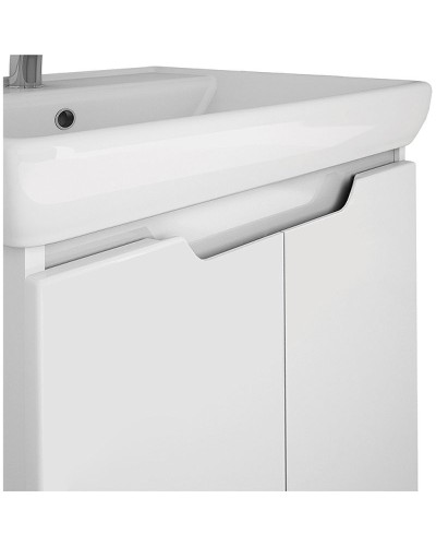 Тумба под раковину Dreja Q (D) 60 99.1001 подвесная Белая