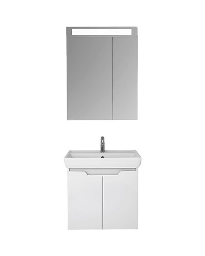 Тумба под раковину Dreja Q (D) 60 99.1001 подвесная Белая