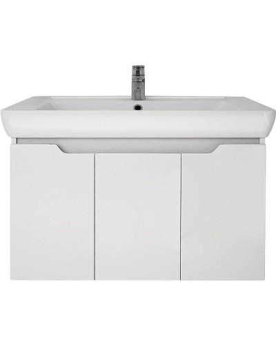 Тумба под раковину Dreja Q (D) 80 99.1003 подвесная Белая