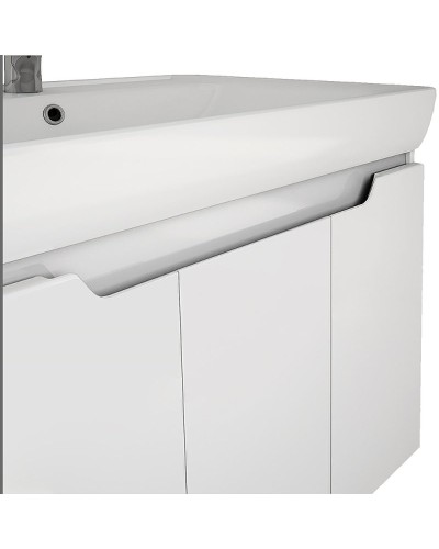Тумба под раковину Dreja Q (D) 80 99.1003 подвесная Белая