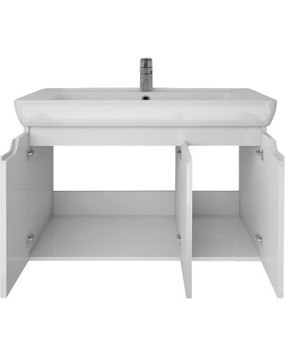 Тумба под раковину Dreja Q (D) 80 99.1003 подвесная Белая