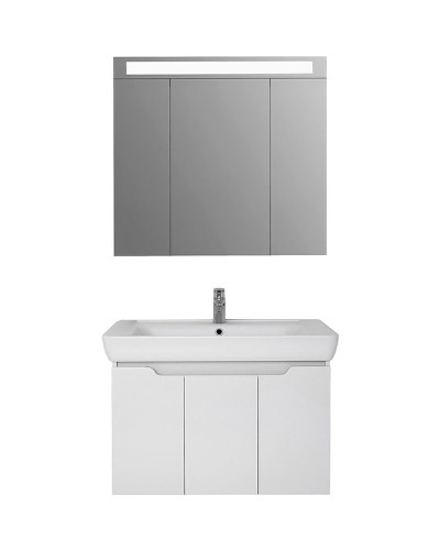 Тумба под раковину Dreja Q (D) 80 99.1003 подвесная Белая