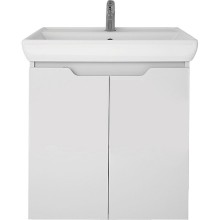 Тумба под раковину Dreja Q Plus (D) 60 99.1004 подвесная напольная Белый