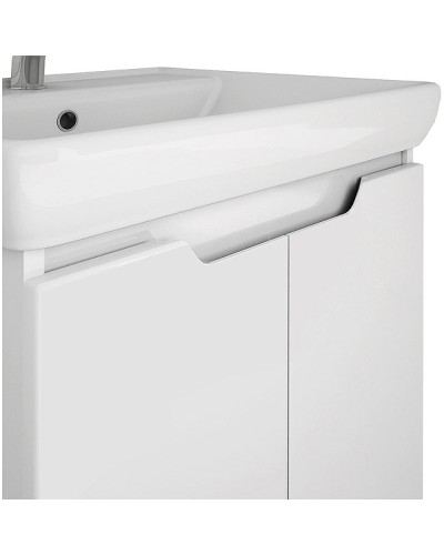 Тумба под раковину Dreja Q Plus (D) 60 99.1004 подвесная напольная Белый