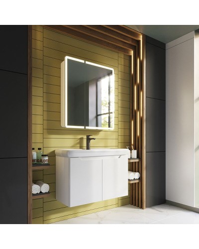 Тумба под раковину Dreja Q Plus (D) 60 99.1004 подвесная напольная Белый