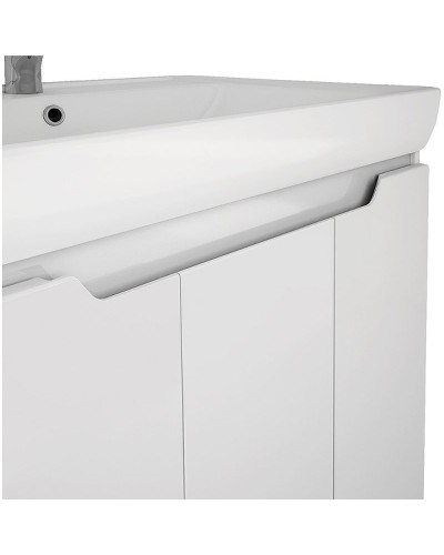 Тумба под раковину Dreja Q Plus (D) 80 99.1006 подвесная напольная Белый