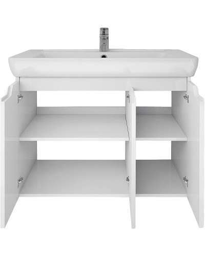 Тумба под раковину Dreja Q Plus (D) 80 99.1006 подвесная напольная Белый