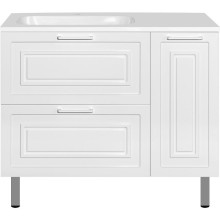 Тумба под раковину Style Line Альба 90 L Люкс Plus ЛС-000010052 Белая