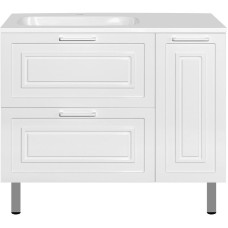 Тумба под раковину Style Line Альба 90 L Люкс Plus ЛС-000010052 Белая