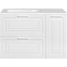 Тумба под раковину Style Line Альба 90 L Люкс Plus ЛС-000010052 Белая