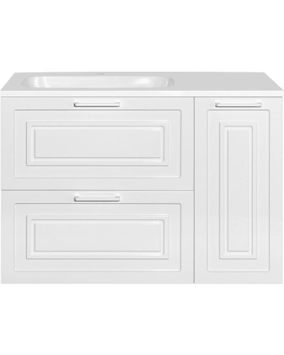 Тумба под раковину Style Line Альба 90 L Люкс Plus ЛС-000010052 Белая