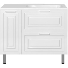 Тумба под раковину Style Line Альба 90 R Люкс Plus ЛС-000010054 Белая
