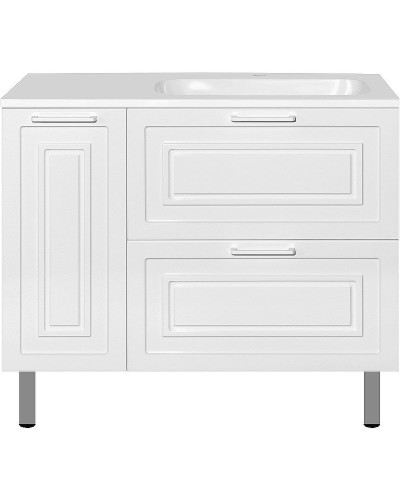 Тумба под раковину Style Line Альба 90 R Люкс Plus ЛС-000010054 Белая