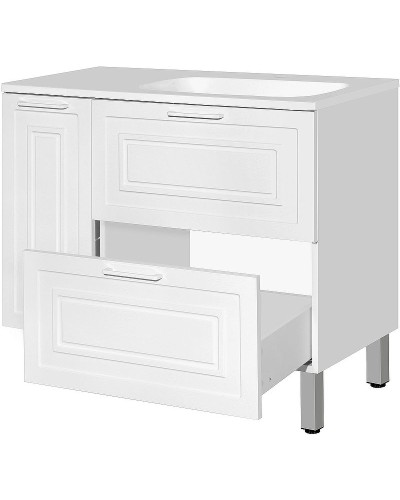 Тумба под раковину Style Line Альба 90 R Люкс Plus ЛС-000010054 Белая