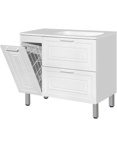 Тумба под раковину Style Line Альба 90 R Люкс Plus ЛС-000010054 Белая