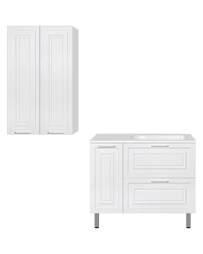 Тумба под раковину Style Line Альба 90 R Люкс Plus ЛС-000010054 Белая