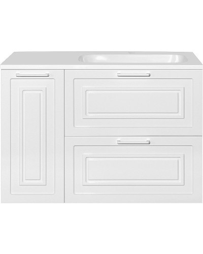 Тумба под раковину Style Line Альба 90 R Люкс Plus ЛС-000010054 Белая