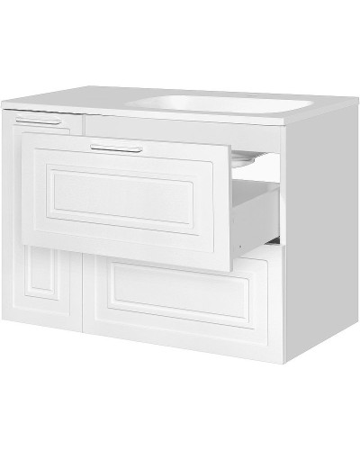 Тумба под раковину Style Line Альба 90 R Люкс Plus ЛС-000010054 Белая