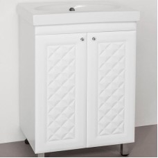 Тумба под раковину Style Line Канна 60 Люкс ЛС-00000726 Белый глянец