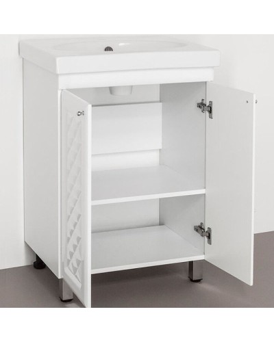 Тумба под раковину Style Line Канна 60 Люкс ЛС-00000726 Белый глянец