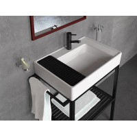 Тумба с раковиной Creavit Arya 68 AR065-M+AR065 Черная