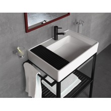 Тумба с раковиной Creavit Arya 68 AR065-M+AR065 Черная