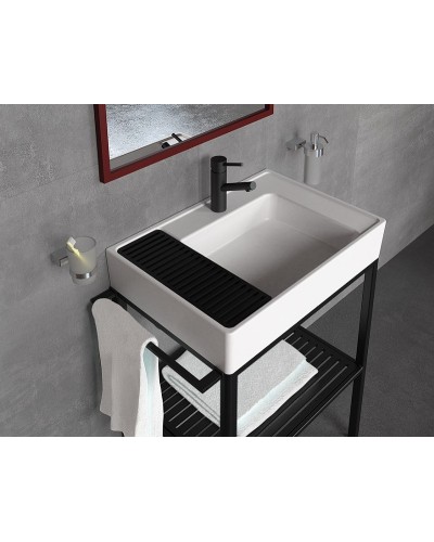 Тумба с раковиной Creavit Arya 68 AR065-M+AR065 Черная