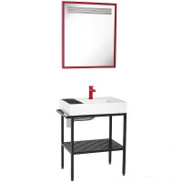 Тумба с раковиной Creavit Arya 68 AR065-M+AR065 Черная