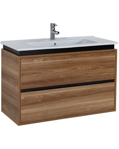 Тумба с раковиной Creavit Verti 100 VE0100.42.VV подвесная Орех