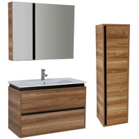 Тумба с раковиной Creavit Verti 100 VE0100.42.VV подвесная Орех