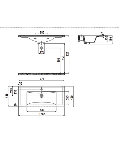 Тумба с раковиной Creavit Verti 100 VE0100.42.VV подвесная Орех