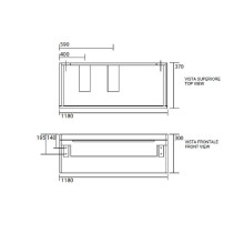 Тумба под раковину Kerasan Inka Project 911102 подвесная Белый