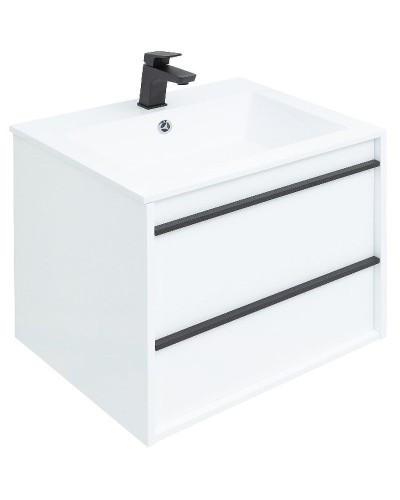 Тумба под раковину Aquanet Lino 60 253901 подвесная Белая матовая