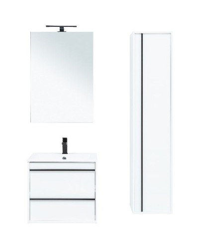 Тумба под раковину Aquanet Lino 60 253901 подвесная Белая матовая