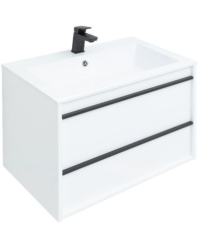 Тумба под раковину Aquanet Lino 70 253902 подвесная Белая матовая