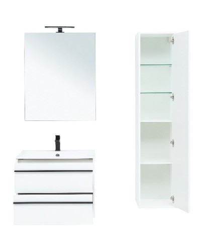 Тумба под раковину Aquanet Lino 70 253902 подвесная Белая матовая