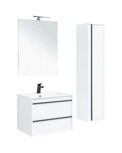 Тумба под раковину Aquanet Lino 70 253902 подвесная Белая матовая