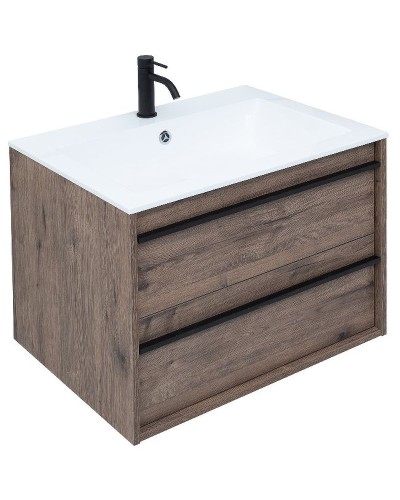 Тумба под раковину Aquanet Lino 70 253911 подвесная Дуб веллингтон