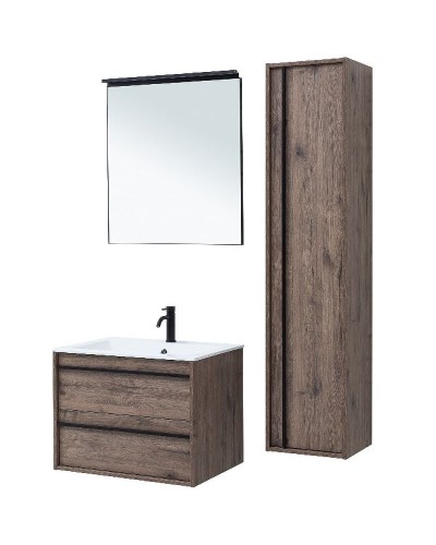 Тумба под раковину Aquanet Lino 70 253911 подвесная Дуб веллингтон