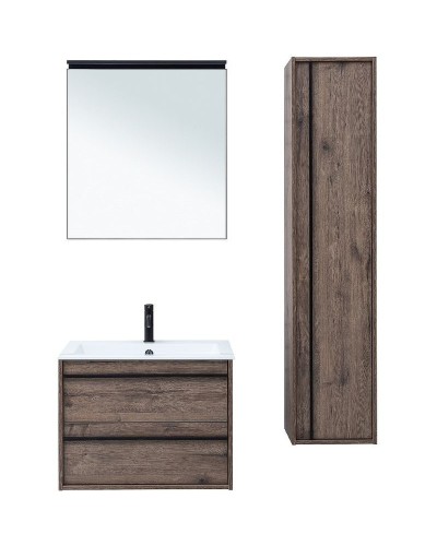 Тумба под раковину Aquanet Lino 70 253911 подвесная Дуб веллингтон