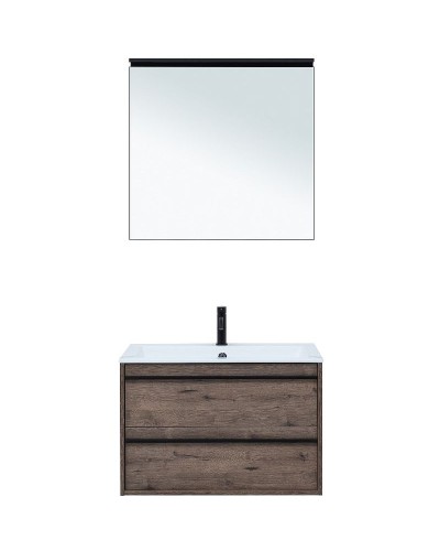 Тумба под раковину Aquanet Lino 80 253912 подвесная Дуб веллингтон