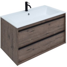 Тумба под раковину Aquanet Lino 90 253913 подвесная Дуб веллингтон