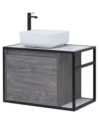 Тумба под раковину Aquanet Nova Lite Loft 75L 261654 подвесная Дуб рошелье