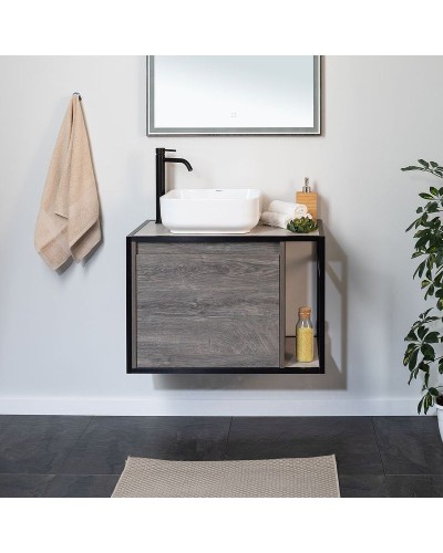 Тумба под раковину Aquanet Nova Lite Loft 75L 261654 подвесная Дуб рошелье