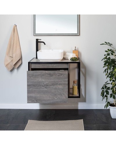 Тумба под раковину Aquanet Nova Lite Loft 75L 261654 подвесная Дуб рошелье