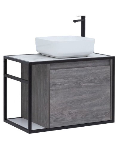 Тумба под раковину Aquanet Nova Lite Loft 75R 261653 подвесная Дуб рошелье